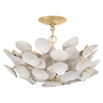 Aimi Ceiling Light - Vintage Gold Leaf / White Wash