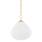 Semilla Pendant - Vintage Brass / Opal