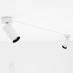 Trick Track Adjustable Ceiling Light / Track - Matte White