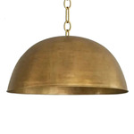 Dome Pendant - Antique Brass