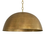 Dome Pendant - Antique Brass