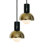 Maria Multi Light Pendant - Black / Polished Brass