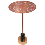 Riad Side Table - Copper / Black Marble
