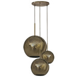 Najma Multi Light Pendant - Antique Brass
