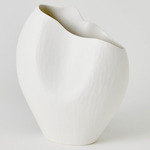 Horn Vase - Matte White