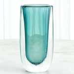 Micro Bubble Vase - Azure