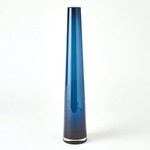 Glass Tower Vase - Blue