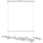 Coral Linear Pendant - White / Vintage Platinum