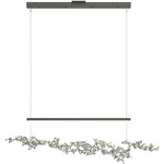 Coral Linear Pendant - Natural Iron / Sterling