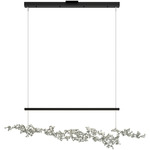 Coral Linear Pendant - Black / Sterling