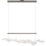 Coral Linear Pendant - Dark Smoke / White