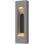 Procession Arch Outdoor Wall Sconce - Coastal Burnished Steel / Coastal Natural Iron