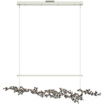 Coral Linear Pendant - Sterling / Dark Smoke