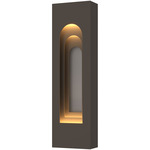 Procession Arch Outdoor Wall Sconce - Coastal Dark Smoke / Coastal Burnished Steel