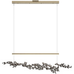 Coral Linear Pendant - Soft Gold / Oil Rubbed Bronze