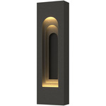 Procession Arch Outdoor Wall Sconce - Coastal Natural Iron / Coastal Black
