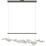 Coral Linear Pendant - Natural Iron / Vintage Platinum