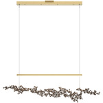 Coral Linear Pendant - Modern Brass / Bronze