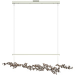 Coral Linear Pendant - Sterling / Bronze