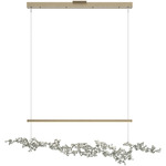 Coral Linear Pendant - Soft Gold / Sterling