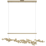 Coral Linear Pendant - Soft Gold / Modern Brass