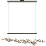 Coral Linear Pendant - Natural Iron / Soft Gold