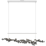 Coral Linear Pendant - White / Ink