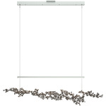 Coral Linear Pendant - Vintage Platinum / Dark Smoke