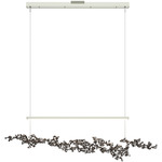 Coral Linear Pendant - Sterling / Oil Rubbed Bronze