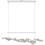 Coral Linear Pendant - White / Sterling