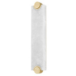 Brant Wall Sconce - Aged Brass / Alabaster