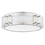 Clifford Ceiling Light - Polished Nickel / Opal