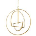 Welland Chandelier - Aged Brass / Matte White