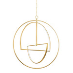 Welland Chandelier - Aged Brass / Matte White
