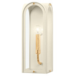 Lincroft Wall Sconce - Sand / Vintage Gold Leaf / Clear