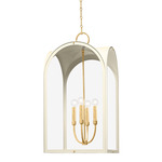 Lincroft Pendant - Vintage Gold Leaf / Sand / Clear