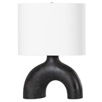 Valhalla Table Lamp - Charcoal / White Linen