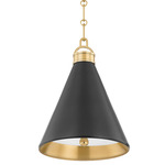 Osterley Pendant - Aged Brass / Distressed Bronze