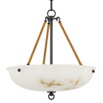 Somerset Pendant - Distressed Bronze / Alabaster