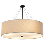 Classic Grand Pendant - Matte Black / Cream