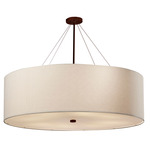 Classic Grand Pendant - Dark Bronze / White