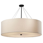 Classic Grand Pendant - Matte Black / White