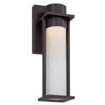 Wooster Outdoor Wall Sconce - Matte Black / Etched Glass