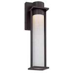 Wooster Outdoor Wall Sconce - Matte Black / Etched Glass