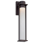 Wooster Outdoor Wall Sconce - Matte Black / Etched Glass