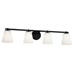 Alpino Bathroom Vanity Light - Matte Black / Opal