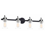 Brooklyn Bathroom Vanity Light - Brushed Nickel / Clear