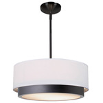 Tate Pendant - Matte Black / White Tate Pendant - Matte Black / White