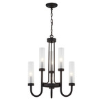 Anchor Chandelier - Matte Black / Frost