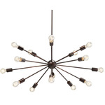 Axion Chandelier - Dark Bronze